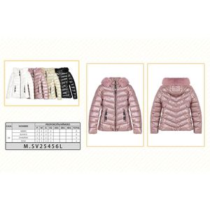 Cappotti Imbottiti da Donna con Bordo in Pelliccia Modello 25456L Taglie e Colori Assortiti Acquisto all'Ingrosso Marca Fang Cina - Product Image 1