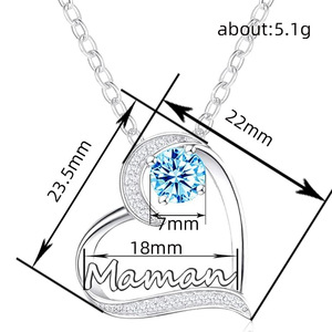 Collana con Ciondolo a Cuore per Donne, Elegante Regalo per la Mamma - Product Image 6