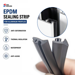 Perfil de <span class=keywords><strong>Goma</strong></span> EPDM Extruido para Sistemas de Puertas y Ventanas Corredizas con Marco de <span class=keywords><strong>Aluminio</strong></span> - Product Image 1