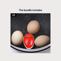 Minuterie d'oeufs bouillis _ Oeufs parfaitement cuits à chaque fois Bouillir parfait Changement de couleur Gadget de cuisine Ustensiles de cuisine Forme d'oeuf coloré