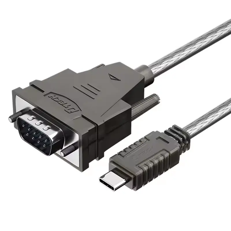Haute qualité noir 300bps ~ 1Mbps Type C USB C mâle à DB9 RS232 câble série mâle 3m
