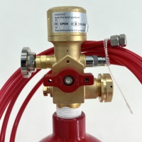 Extincteur automatique au CO2 Hunter, en acier/acier allié, avec tube de détection d'incendie