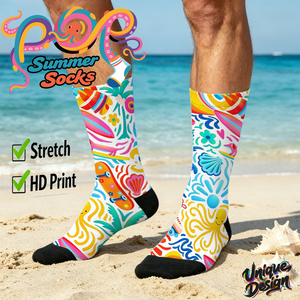 Vente en gros de chaussettes pour hommes tendance été, <span class=keywords><strong>Happy</strong></span> Crew Socks, design amusant, Cool 360 °   Imprimé, été, plage, vacances, faible minimum de commande - Product Image 3