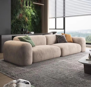 <span class=keywords><strong>2025</strong></span> Bắc Âu Sang Trọng L Hình Dạng Phòng Khách Đồ Nội Thất Sofa Sàn Nhung 3 Chỗ Ngồi Modular Cắt Sofa Đi Bộ - Product Image 3