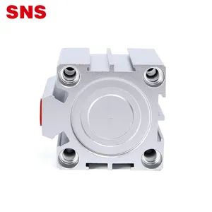 SNS SDA Serie aluminium legierung doppel/einzel schau dünne typ pneumatische standard compact air zylinder