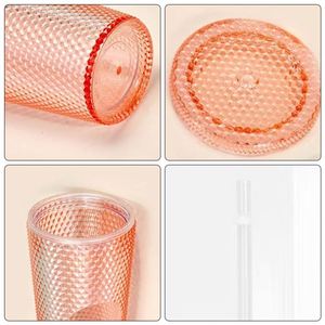 Gobelet à double paroi en plastique clouté 710 ml avec paille et couvercle – Prix usine 2026 - Product Image 4