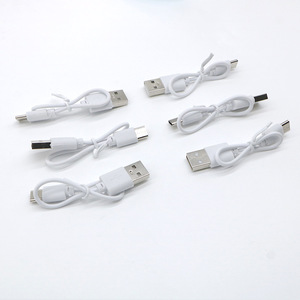 Cable de Carga USB Tipo C al por Mayor, Blanco, 0.2m, Micro Trenzado, TPE/PVC, Conductor de Cobre Puro, 0.5A 0.8A, Conectores Tipo C para Auriculares - Product Image 6