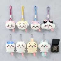 Pendentif en peluche de coton authentique Chiikawa de 10 cm, avec le petit écureuil volant Hachi Meow Usagi, mignon et adorable, unisexe, 14 ans et plus