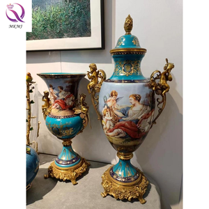 Trofeo classico europeo ornamenti hotel soggiorno tavolo da pranzo camera da letto francese corte figure vaso ornamenti arredamento esportazione - Product Image 3