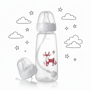 <span class=keywords><strong>Biberon</strong></span> Essentiel pour la Maison 240ml à Col Large avec <span class=keywords><strong>Tétine</strong></span> Débit Moyen 0-12 Mois Impression Personnalisée OEM - Product Image 6