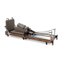 Machine de Pilates pliable en bois de noyer de luxe, équipement de qualité commerciale supérieure pour la maison, le studio, le club et la salle de sport