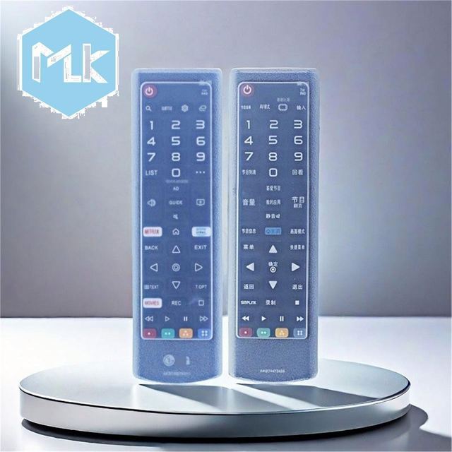 MLK High Quality Colorful Transparent Full Cover Silicone Protective case Use for LG Remote Control