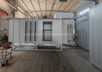 Ligne de peinture de revêtement en poudre chaîne de convoyeur aérien cabine automatique prétraitement par pulvérisation four à revêtement en poudre meilleure usine de finition