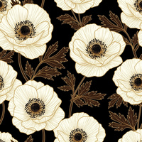 Se Aceptan Diseños Personalizados, Tela Popelina 100% Algodón de 75 g/m², 60s x 60s, Ligera, con Estampado Digital Floral para Niñas