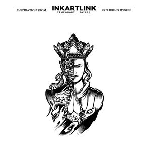 INKARTLINK Pegatina de Tatuaje para el Cuerpo, Pegatina de Tatuaje de Papel con <span class=keywords><strong>Diseño</strong></span> de Corona Divina, Resistente al Agua, Ecológica, de Larga Duración (15 Días), Venta al Por Mayor - Product Image 3