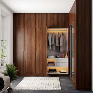 YALIG Luxury Hotel <b>Furniture</b> 5 Star <b>Bedroom</b> Sets Modern <b>Storage</b> Wooden Wardrobe - Product Image 4