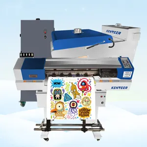 Beli pabrik top printer dtf 60 cm. dtf pakaian printer dengan panas Pu bubuk bergetar mesin shaker cetak untuk kemeja
