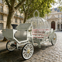 Dôme transparent élégant en forme de citrouille électrique avec freins hydrauliques, taille personnalisable pour l'aménagement de lieux de mariage et la décoration paysagère