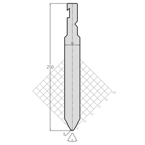 Punzone per Pressa Piegatrice di Alta Precisione OIVACO, Punzone per Piegatura Durevole Compatibile con Amada/<span class=keywords><strong>Trumpf</strong></span> - Product Image 4