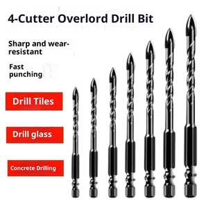 HUIXIN HX-133 Carreau de Forage Trou Béton à Quatre Trous Overlord Tout-Céramique <span class=keywords><strong>Verre</strong></span> Spécial Croix Triangle <span class=keywords><strong>Foret</strong></span> en Acier au Tungstène - Product Image 3