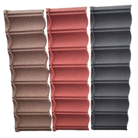 Nouvelles Tuiles de Toiture Euro Modernes en Pierre Enduite, Anti-Décoloration, Étanche, AZ50, 0,65 mm, 1355 mm, Bleu Arctique, Durables, pour Hôtels