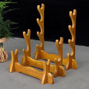 <span class=keywords><strong>Support</strong></span> de sol en bois <span class=keywords><strong>pour</strong></span> <span class=keywords><strong>katana</strong></span> japonais à 1/2/3/4 niveaux, présentoir décoratif <span class=keywords><strong>pour</strong></span> épées de samouraï et couteaux de cosplay - Product Image 1