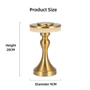 Di alta qualità moderna in metallo lampada da tavolo ristorante con <span class=keywords><strong>paralume</strong></span> in <span class=keywords><strong>oro</strong></span> Touch Control LED lampada da tavolo per la decorazione della casa - Product Image 3