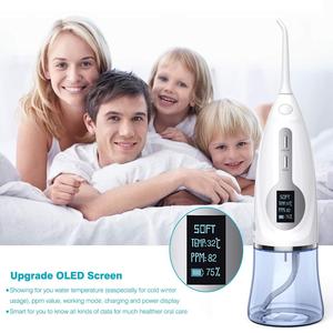 300ML Portable Rechargeable IPX7 Étanche Flosser De L'eau pour La <span class=keywords><strong>Maison</strong></span> et Voyage Flosser Sans <span class=keywords><strong>Fil</strong></span> <span class=keywords><strong>Dentaire</strong></span> Irrigateur Oral - Product Image 3