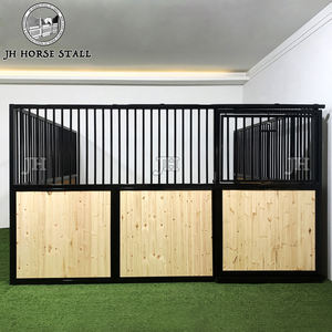 JH at ahır malzemeleri hayvancılık ekipmanları prefabrik çam at durak at sürgülü kapı ile istikrarlı - Product Image 1