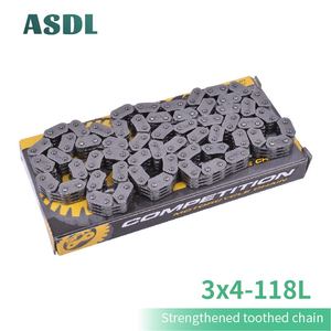 Cadena de distribución 3x4 118 enlaces para <span class=keywords><strong>Honda</strong></span> VRX400 T NC33 NT400 Bros 400 NC25 NV400 CJ/CK Steed 400 NC40 Slasher 400 - Product Image 2