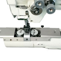 Machine à coudre industrielle à double aiguille à cylindre à grand diamètre LVBU-1342 pour l'enroulement des bords des sièges de voiture et des bagages