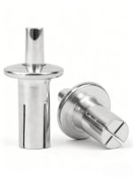Ventes chaudes Fabricant chinois Vente en gros Rivet à cœur en aluminium Rivet à cœur plat Tête ronde Type à impact Rivet en aluminium à expansion