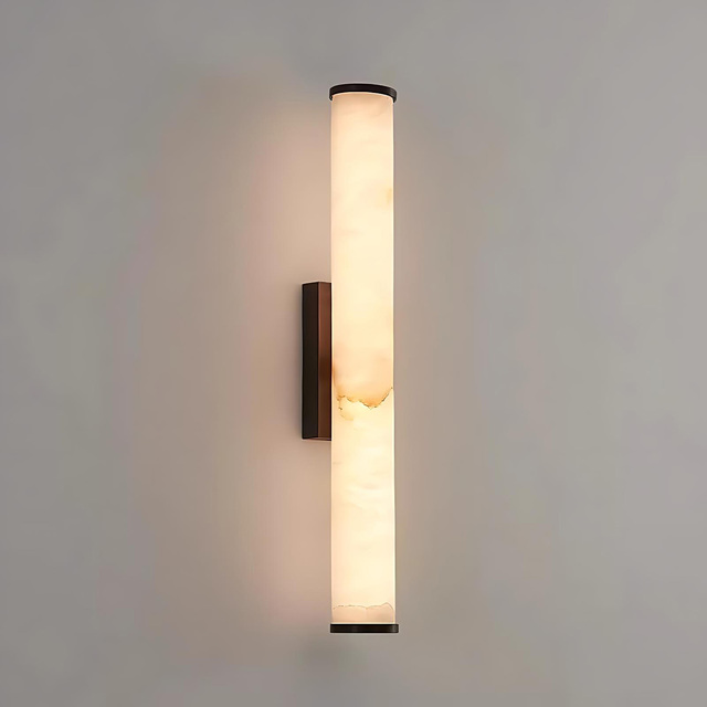 Bedside Vintage Marble Luxury Led Nordic Lamp Bedside Alabaster Hanging Chandelier Lamps Brass Sconce Alabaster Wall Lamp Light
