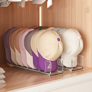 Portacappelli <span class=keywords><strong>in</strong></span> Acrilico per Ingresso e Guardaroba - Espositore Salvaspazio per Cappelli da Baseball e Cappelli a Strati - Product Image 2
