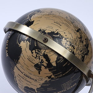 Globo Terráqueo Vintage sobre Base de Metal Dorado/Plateado, Material de PVC, para Educación <span class=keywords><strong>Ambiental</strong></span> y Uso en Oficina - Product Image 5