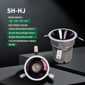 Vente directe d'usine, downlight LED encastré au plafond, 20 W, angle réglable, tout en aluminium, IP20 - Product Image 1