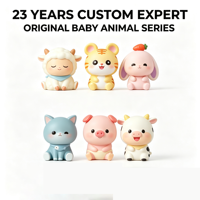 Figuras de Acción de PVC 3D Personalizadas al por Mayor, Mini Modelos de Dibujos Animados Unisex en Caja