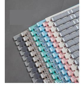 Alfombrilla de Baño Antideslizante de Fácil Limpieza, Alfombrilla de Ducha de TPE Ecológica de Secado Rápido con Orificios de Drenaje, Cuadrada, Hecha a Máquina - Product Image 6