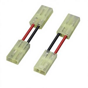 Câble de borne <span class=keywords><strong>Tamiya</strong></span> EL4.5 mâle-femelle 2P rouge et noir, âme en cuivre étamé, pour batterie et ESC de modèle d'avion - Product Image 2