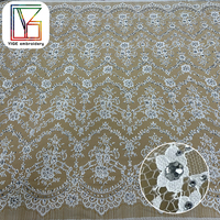 Chantilly français cristal pierre mariage mariée Tulle dentelle tissu luxe strass cils cordon broderie maille robe dentelle tissu