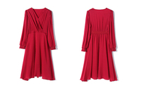 Robes en soie femmes dames élégantes robe en soie bleue robes de soirée en soie