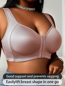 2026 패션 앞후크 여성 속옷 편안하고 통기성 좋은 여성 브라 고품질 여성 브라 - Product Image 1