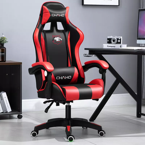 Chaise de bureau ergonomique en stock directement de l'usine, <span class=keywords><strong>fauteuil</strong></span> de massage en cuir PU, chaises de jeu PC avec repose-pieds rétractable - Product Image 6