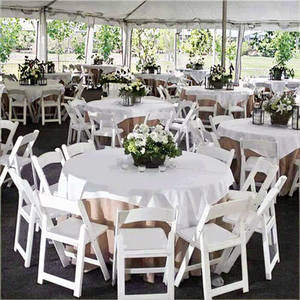 Nhựa trắng PP gấp bãi cỏ ghế vườn cho Thuê Ngoài trời bình thường đám cưới khách sạn sử dụng với túi mềm xếp chồng lên nhau có thể được xếp gọn - Product Image 2