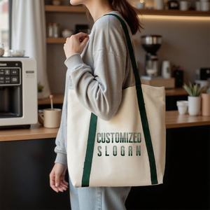 Gahumi Sac fourre-tout professionnel personnalisé avec sangles et logo personnalisé Sac à provisions en toile écologique Taille personnalisable Chine - Product Image 5