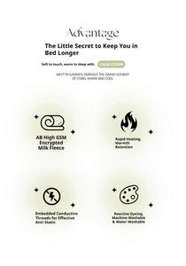 Ensemble de couette quatre pièces en laine double couche, en molleton de lait, résistant à l'eau, de haute qualité, gris, pour l'hiver - Product Image 3