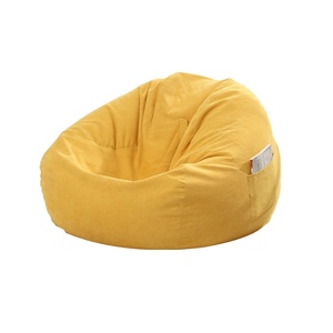 Yellow Modern and Simple Design Multifunctional One Seat Fabric Bean Bag <b>Sofa</b> for Bedroom Balcony Dormitory - Product Image 1