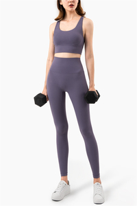 Pantalon de Yoga doux pour femmes, taille haute, contrôle du ventre, Leggings de gymnastique extensibles à 4 voies, Leggings athlétiques d'entraînement - Product Image 6