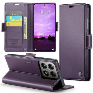 Dropshipping 2024 CaseMe pour Xiaomi 14t Etui de téléphone en cuir RFID Porte-cartes de crédit pour <span class=keywords><strong>Xioami</strong></span> 14t Pro 13t 12t 11t Wallet Cover - Product Image 1