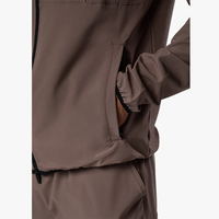 Veste utilitaire légère coupe-vent pour homme, avec logo personnalisé imprimé, en tissu ripstop, avec capuche et fermeture éclair, pour l'automne
